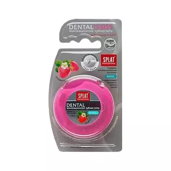 SPLAT Объемная зубная нить с ароматом клубники Professional DentalFloss