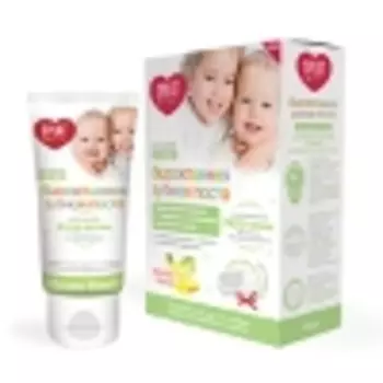 SPLAT Натуральная детская зубная паста "Яблоко-банан" в комплекте с детской зубной щеткой-напальчником Baby Apple-Banana