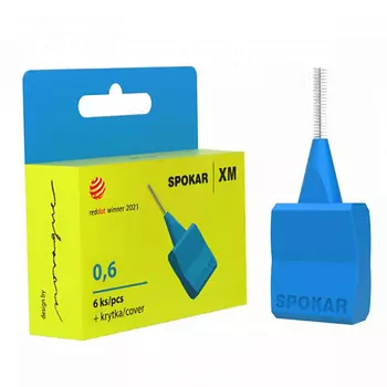 SPOKAR Интердентальный цилиндрический ершик, диаметр 0,6