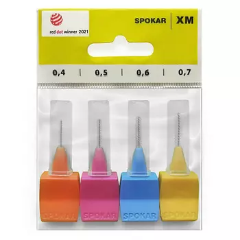 SPOKAR Набор интердентальных цилиндрических ершиков, диаметр 04-07