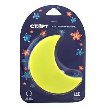 СТАРТ Светодиодный ночник NL 3LED Луна