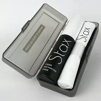 STAX Набор для ухода за оптикой спрей очищающий и салфетка