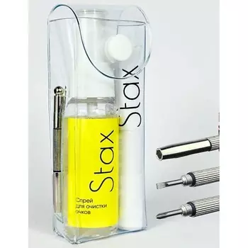 STAX Спрей для очков очищающий и салфетка для очков микрофибра