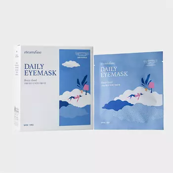 STEAMBASE DAILY EYEMASK FLEECY CLOUD Паровая анти стресс маска для глаз с ароматом жасмина