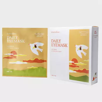 STEAMBASE DAILY EYEMASK SOFT SUNSET Паровая анти стресс аромо маска для глаз Мягкий закат
