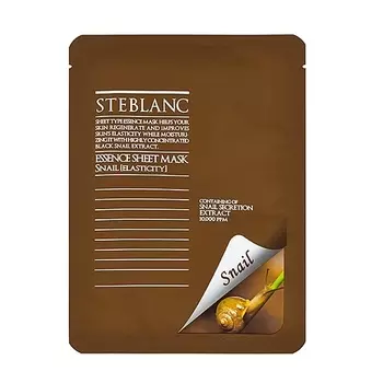 STEBLANC Тканевая маска для лица восстанавливающая на основе муцина Черной улитки 25.0