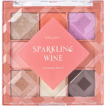 STELLARY Палетка теней для век Eyeshadow palette Sparkling wine collection