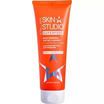 STELLARY SKIN STUDIO Ультрамягкий гель для умывания Superfood Daily Renewal Aha Gel Cleanser
