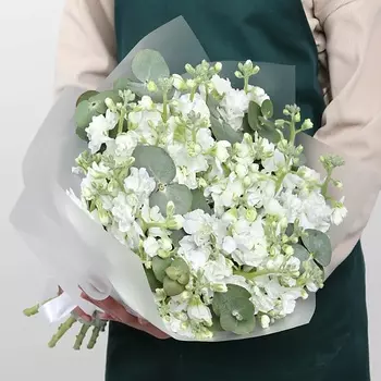 STUDIO FLORISTIC Букет кустовой Маттиолы «Лунная дымка»