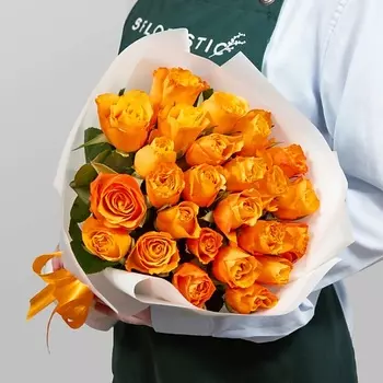 STUDIO FLORISTIC Букет Роз Кения 25 шт «Медовый вечер»