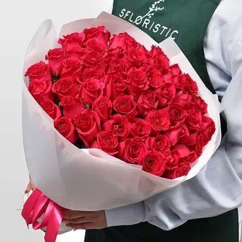 STUDIO FLORISTIC Букет Роз Кения 51 шт «Ода чувствам»