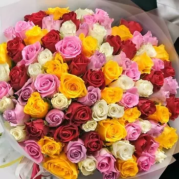 STUDIO FLORISTIC Роза Кения разноцветная 40 см