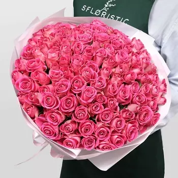 STUDIO FLORISTIC Роза Кения розовая 75шт 40 см
