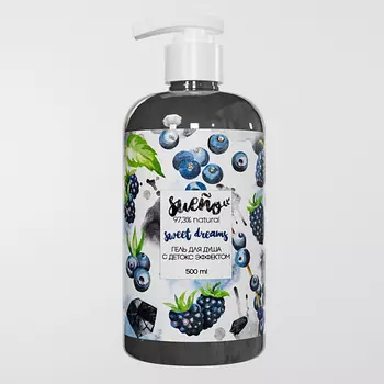 SUENO Гель для душа с детокс эффектом угольный 500.0