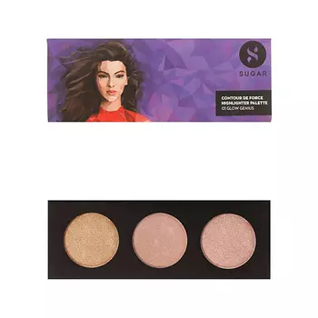 SUGAR Палетка хайлайтеров Contour De Force