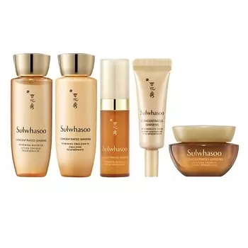 SULWHASOO SULHWASOO Антивозрастной набор с экстрактом женьшеня CONCENTRATED GINSENG ANTI-AGING KIT (5 ITEMS)