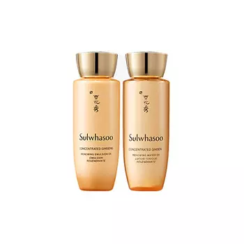 SULWHASOO Набор миниатюр Concentrated Ginseng Renewing Water EX & Emulsion EX