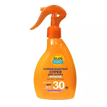 SUN ENERGY Солнцезащитный спрей для загара водостойкий SPF 30 200