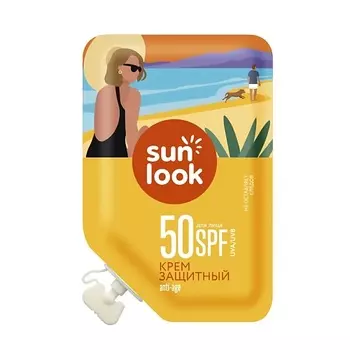 SUN LOOK Крем для лица ANTI-AGE солнцезащитный spf-50 8.0