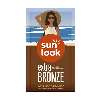 SUN LOOK Салфетка-автозагар для лица и тела для любого цвета кожи 1.0