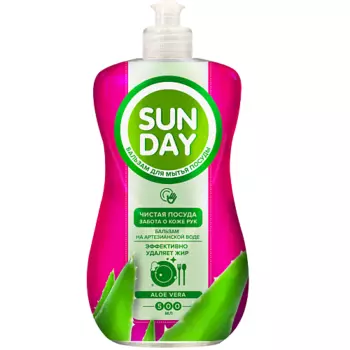 SUNDAY Бальзам для мытья посуды "Алоэ Вера" 500