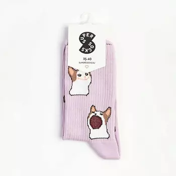 SUPER SOCKS Носки Кот "А" паттерн
