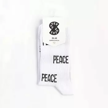 SUPER SOCKS Носки Peace паттерн