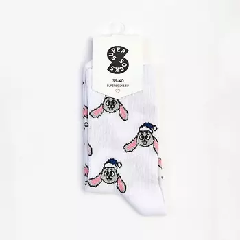 SUPER SOCKS Носки Зайка паттерн