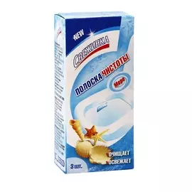 СВЕЖИНКА Чистящее средство для туалета Полоска чистоты море 3.0