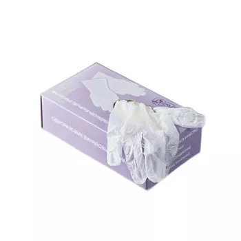 SVEZO Перчатки виниловые одноразовые прозрачные 100.0