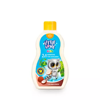 СВОБОДА Детский шампунь + гель для душа 2 в 1 Little love спелый кокос 400.0
