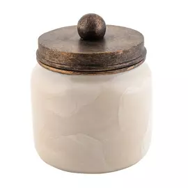 SWENSA Баночка косметическая ROME бежевый, полирезина