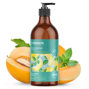 SYNERGETIC Гель для душа "Сочная дыня и ментол" 750.0