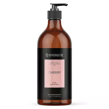 SYNERGETIC Парфюмированный гель для душа cherry/вишня 750.0