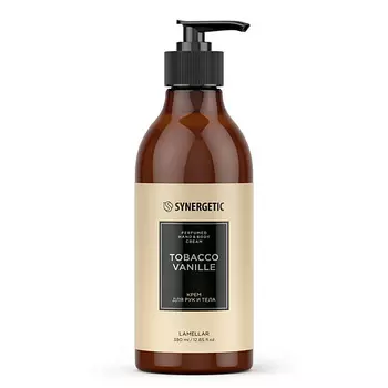 SYNERGETIC Парфюмированный крем для рук и тела tobacco-vanille/табак-ваниль 380.0