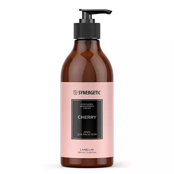 SYNERGETIC Парфюмированный крем для рук и тела cherry/вишня 380.0