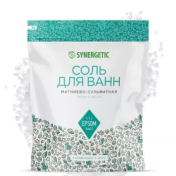 SYNERGETIC Соль для ванн магниево-сульфатная 5000.0