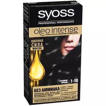 СЬЁСС Стойкая профессиональная крем-краска для волос Олео Интенс, без аммиака