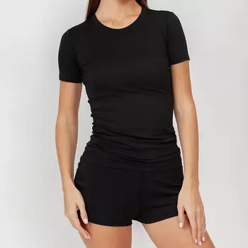 TACTILICA Футболка обтягивающая женская однотонная