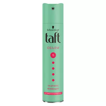 ТАФТ Лак для волос, мегафиксация Объем Volume 5