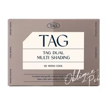 TAG Палетка для контуринга лица Dual Multi Shading