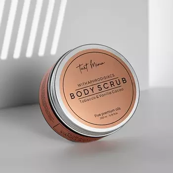 TANT MIEUX Скраб сахарный с афродизиаками, маслами и ароматом Tobacco and Vanilla Cacao