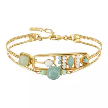 TARATATA Браслет Papyrus, со смолой, стразами, бусинами