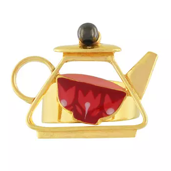 TARATATA Кольцо Cannelle, разъемное, с цветной смолой и бусинами 1.0