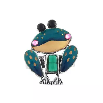 TARATATA Кольцо Rainette, разъемное,смола,стразы,бусина,краска 1.0