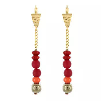 TARATATA Серьги Glam Rock, со стеклянными бусинами