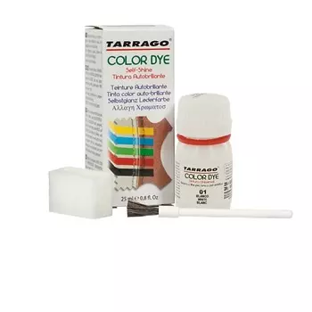 TARRAGO Белая краска для обуви, одежды, сумок, мебели COLOR DYE 25