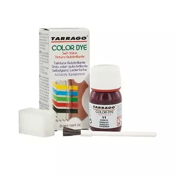 TARRAGO Бордовая краска для обуви, одежды, сумок, мебели COLOR DYE 25