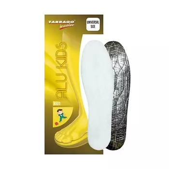 TARRAGO Зимние детские стельки для обуви из шерсти с фольгой Kids Alu