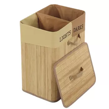 TATKRAFT Корзина для белья с двумя отделениями Fortuna 60 л